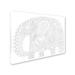 Trademark Fine Art 'Big Elephant 1' Graphic Art Print on Wrapped Canvas in Black/White | 18 H x 24 W x 2 D in | Wayfair ALI11950-C1824GG