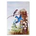 Trademark Fine Art 'Bluebirds w/ Daisies' Print on Wrapped Canvas Canvas | 24 H x 16 W x 2 D in | Wayfair ALI12245-C1624GG