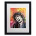 Trademark Fine Art 'Mick 2' Framed Graphic Art Print Canvas | 22 H x 18 W x 0.75 D in | Wayfair ALI5758-B1620MF