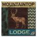 Trademark Fine Art 'Mountain Lodge' Vintage Advertisement on Wrapped Canvas in Green | 24 H x 24 W x 2 D in | Wayfair ALI13670-C2424GG