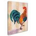 Trademark Fine Art 'Rooster ColorRepro' Graphic Art Print on Wrapped Canvas Canvas | 24 H x 18 W x 2 D in | Wayfair ALI15351-C1824GG