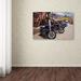 Trademark Fine Art 'Rt 66 Fun Run Oatman Motorcycles' Photographic Print on Wrapped Canvas in White | 30 H x 47 W x 2 D in | Wayfair