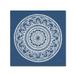 Trademark Fine Art 'Circle Designs IV' Print on Wrapped Canvas in Blue/White | 18 H x 18 W x 2 D in | Wayfair WAP01522-C1818GG
