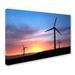 Trademark Fine Art 'Wind Turbines' Photographic Print on Wrapped Canvas Canvas | 16 H x 24 W x 2 D in | Wayfair ALI19247-C1624GG