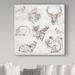Trademark Fine Art 'Animal Pattern Gray Rough Words' Graphic Art Print on Wrapped Canvas Canvas | 24 H x 24 W x 2 D in | Wayfair ALI20747-C2424GG