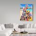 Trademark Fine Art Puppy Vacation by Howard Robinson - Wrapped Canvas Graphic Art Print Canvas in Blue/Brown | 19 H x 14 W x 2 D in | Wayfair