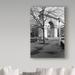Trademark Fine Art 'Arc De Triomphe' Photographic Print on Wrapped Canvas in Black/Green/White | 24 H x 16 W x 2 D in | Wayfair ALI20622-C1624GG