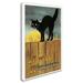 Trademark Fine Art Fence Cat - Wrapped Canvas Advertisement Print Canvas | 19 H x 12 W x 2 D in | Wayfair ALI6298-C1219GG