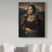 Trademark Fine Art 'Lisa Mona' Vintage Advertisement on Wrapped Canvas in White/Black | 47 H x 35 W x 2 D in | Wayfair ALI25948-C3547GG