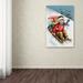 Trademark Fine Art 'Vintage Xmas I' Vintage Advertisement on Wrapped Canvas Metal | 32 H x 22 W x 2 D in | Wayfair ALI6446-C2232GG