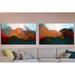 Ivy Bronx 'I Will Trust in You Psalm 56:3' Painting Print Multi-Piece Image on Wrapped Canvas in Orange | 18 H x 60 W x 1 D in | Wayfair