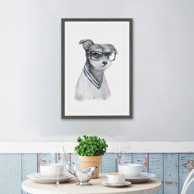 Ivy Bronx Le Penseur - Picture Frame Painting Print Paper in White | 36 H x 24 W x 1.5 D in | Wayfair IVYB8461 40718154