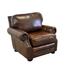 Club Chair - Westland and Birch Middleton 116.84Cm Wide Top Grain Leather Club Chair Genuine Leather in Brown | 37 H x 46 W x 48 D in | Wayfair