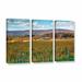 ArtWall Vineyard in Autumn by Steve Ainsworth 3 Piece Photographic Print on Gallery Wrapped Canvas Set Canvas in Blue/Orange | Wayfair