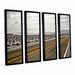 ArtWall Slow Curves by Mark Ross 4 Piece Framed Photographic Print Set Canvas in White | 36 H x 48 W x 2 D in | Wayfair 0ros024d3648f