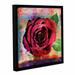 ArtWall Rose by Elena Ray Framed Painting Print on Wrapped Canvas in Red | 10 H x 10 W x 2 D in | Wayfair 0ray087a1010f