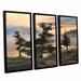 ArtWall Auburn Evening by Ken Kirsh 3 Piece Framed Graphic Art Set Canvas in Green/Orange | 36 H x 54 W x 2 D in | Wayfair 0kir001c3654f