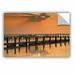 ArtWall ArtApeelz Silver & Gold by Steve Ainsworth Photographic Print on Canvas in Black/Orange | 16 H x 24 W x 0.1 D in | Wayfair 0ain090a1624p