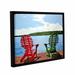 ArtWall Dockside by Ken Kirsh Framed Photographic Print Canvas in White | 36 H x 48 W x 2 D in | Wayfair 0kir004a3648f