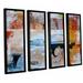 ArtWall '56' by Greg Simanson 4 Piece Framed Graphic Art on Canvas Set Canvas in White | 36 H x 48 W x 2 D in | Wayfair 0sim002d3648f