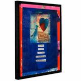 ArtWall Bird, Heart, Love by Elena Ray Framed Graphic Art on Wrapped Canvas in Blue | 24 H x 18 W x 2 D in | Wayfair 0ray105a1824f