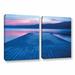 ArtWall Waiting For Dawn by Steve Ainsworth 2 Piece Photographic Print on Wrapped Canvas Set Canvas in Blue | 18 H x 28 W x 2 D in | Wayfair