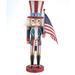 Kurt Adler Hollywood Uncle Sam Nutcracker Wood in Brown | 15 H x 5 W x 3.8 D in | Wayfair C6059