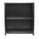 Latitude Run® Shamiera 36" H x 32" W Solid Wood Standard Bookcase Wood in Black | 36 H x 32 W x 13 D in | Wayfair LDER2678 41983292