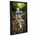 Loon Peak® 'West Milton Cascades Fall Leaves' Framed Print Metal in Brown/Green/Yellow | 48 H x 32 W x 2 D in | Wayfair LNPK3809 36925140