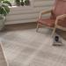 White 48 x 0.5 in Indoor Area Rug - Gracie Oaks Laceymay Plaid Light Gray/Ivory Area Rug Polypropylene | 48 W x 0.5 D in | Wayfair