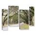 Loon Peak® Oak Trees w/ Spanish Moss in Savannah Georgia 2 by Cody York - 4 Piece Wrapped Canvas Photograph Print Set Canvas in White/Brown | Wayfair