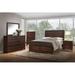 Lark Manor™ Annesophie Standard Bed Wood in Brown/Red | 55 H x 63 W x 87 D in | Wayfair 59851BF195BC48578EE9C37C5E07CEF7