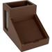 Rebrilliant Castiglia Pencil Cup & Note Holder Wood in Brown | 4.5 H x 4 W x 6.31 D in | Wayfair REBR4314 42973048