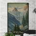 Loon Peak® 'Italia Trafoi' Vintage Advertisement on Wrapped Canvas in Blue/Green | 24 H x 16 W x 1.5 D in | Wayfair