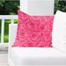 Latitude Run® Geddes Cotton Indoor/Outdoor Floral Throw Pillow Eco-Fill/Polyester | 18 H x 18 W x 4 D in | Wayfair LTDR5393 40719348