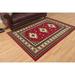 Red 63 x 0.31 in Area Rug - Loon Peak® Juana Border Area Rug Polypropylene | 63 W x 0.31 D in | Wayfair LOPK5468 42505834