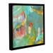 Latitude Run® Spectacular Effect II Framed Painting Print on Wrapped Canvas in Green/Yellow | 14 H x 14 W x 2 D in | Wayfair LTRN5119 30800942