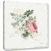 Ophelia & Co. 'French Romance II' Graphic Art Print on Wrapped Canvas in Green/Pink | 24 H x 24 W x 2 D in | Wayfair LRKM1506 38025970