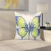 Latitude Run® Prindle Butterfly Outdoor Throw Pillow Polyester/Polyfill blend | 16 H x 16 W x 1.5 D in | Wayfair LTTN1830 44004261