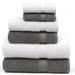 Wade Logan® Cascata 6 Piece Turkish Cotton Towel Set Terry Cloth/Turkish Cotton in Pink/Gray/White | 27 W in | Wayfair