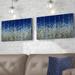 Latitude Run® You are Not Alone Psalm 40:1-3 - 2 Piece Panoramic Graphic Art Print Set on Canvas in Blue | 28 H x 96 W x 1.5 D in | Wayfair