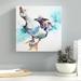 Latitude Run® Goose Painting Print on Wrapped Canvas in Blue/Brown/Green | 14 H x 14 W x 2 D in | Wayfair LTRN6725 30806272
