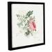 Ophelia & Co. 'French Romance II' Framed Graphic Art Print on Canvas in Green/Pink | 10 H x 10 W x 2 D in | Wayfair LRKM1505 38025962