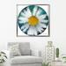 Latitude Run® 'Circle #4' Framed Graphic Art Print on Canvas in Green/White | 21.5 H x 21.5 W x 2 D in | Wayfair LTTN4544 45258966