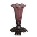 Meyda Lighting 7" Novelty Table Lamp in Brown/Indigo | 7 H x 4 W x 4 D in | Wayfair 13502