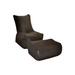 Latitude Run® Standard Faux Leather Bean Bag Chair & Lounger Microfiber/Microsuede | 26 H x 32 W x 40 D in | Wayfair