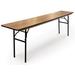 McCourt Manufacturing ProRent Rectangular Folding Table Wood/Metal in Black/Brown | 30 H x 96 W x 18 D in | Wayfair 71010