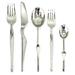 MEPRA Ergonomica Cutlery Set 5 Pcs Stainless Steel in Gray | Wayfair 132228005