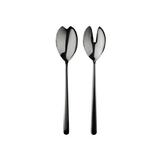 Mepra Salad Servers (Fork & Spoon) Linea Stainless Steel in Black/Yellow | 3 W in | Wayfair 108722122