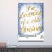 The Holiday Aisle® White Christmas - Wrapped Canvas Textual Art Print Canvas, Wood in Black | 45 H x 30 W x 1.5 D in | Wayfair MRCR4954 32348228